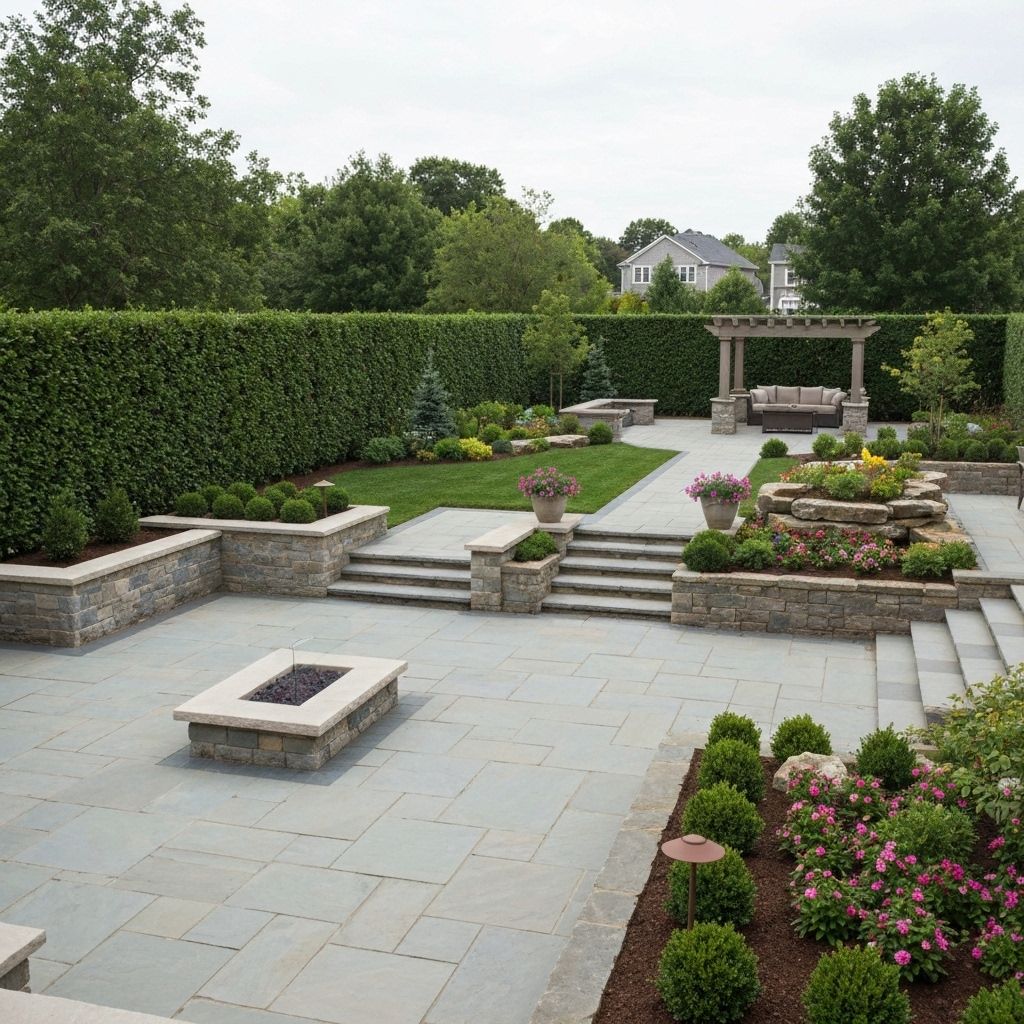 Professional hard landscaping example